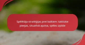 Spēlētāja stratēģijas pret balkiem: taktiskie pieejas, situatīvā apziņa, spēles izpilde