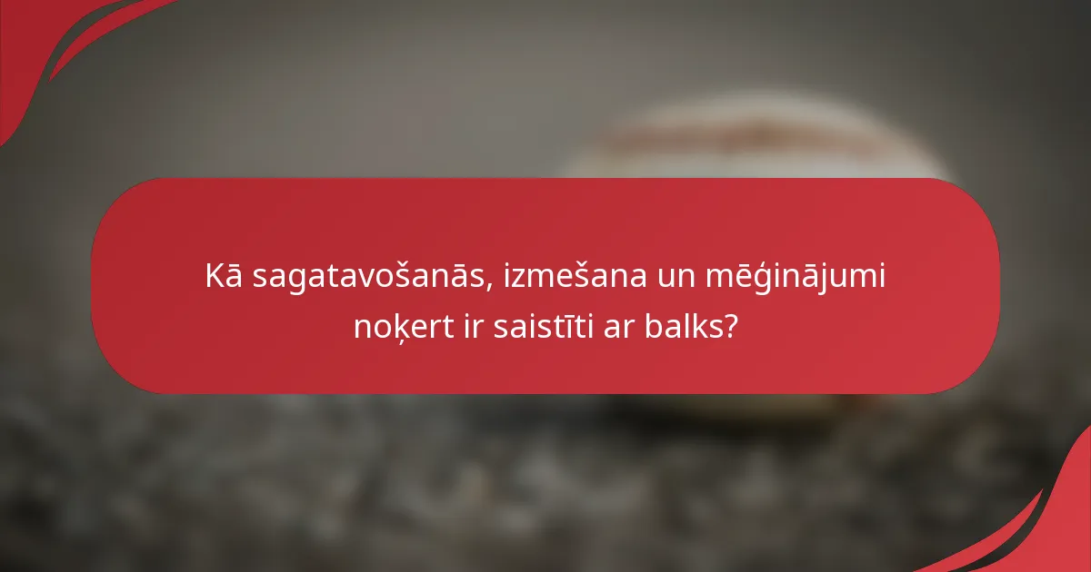 Kā sagatavošanās, izmešana un mēģinājumi noķert ir saistīti ar balks?