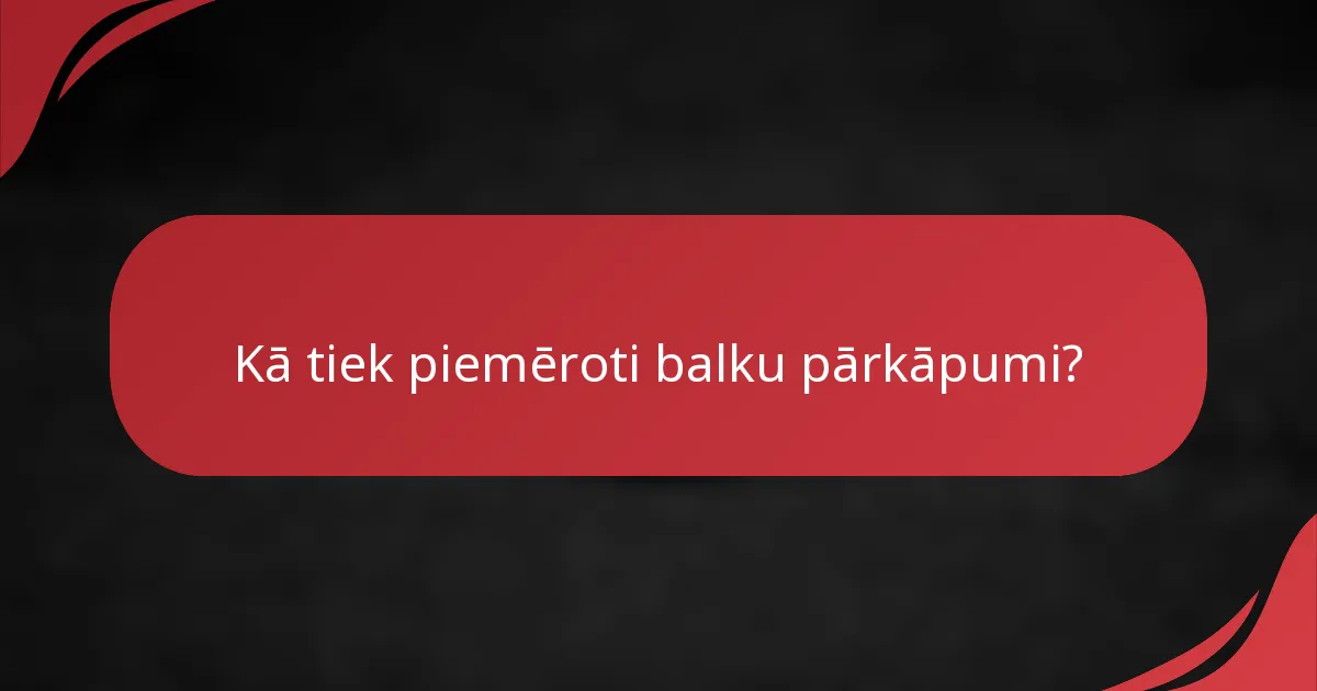 Kā tiek piemēroti balku pārkāpumi?