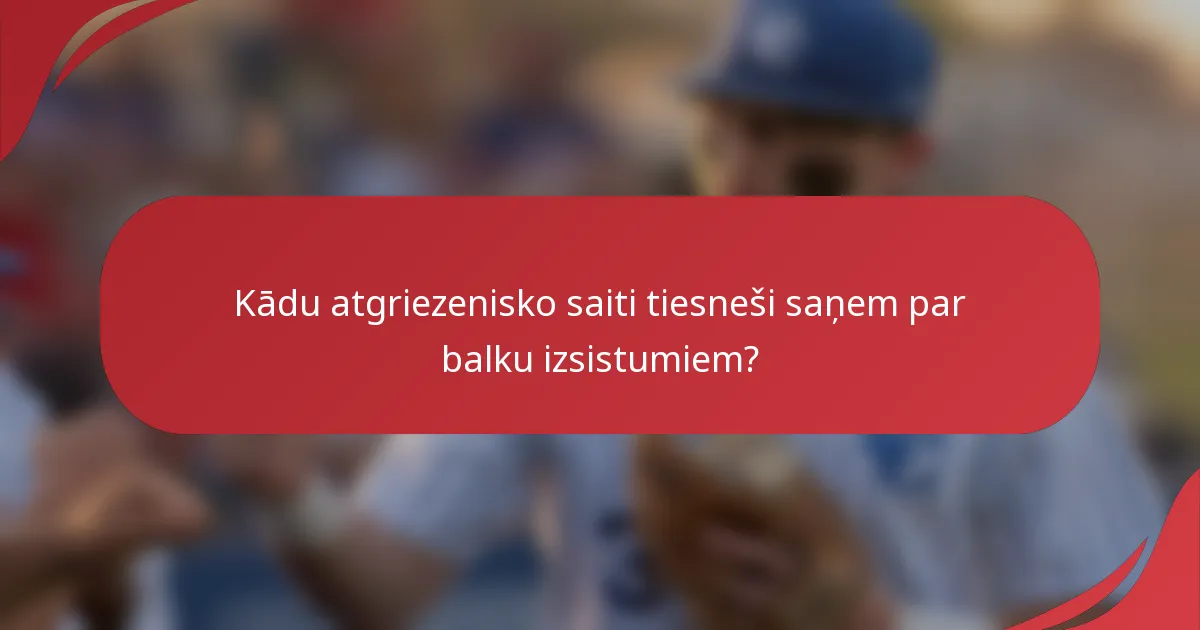 Kādu atgriezenisko saiti tiesneši saņem par balku izsistumiem?